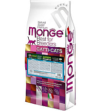 Сухой корм для кошек Monge Cat Bwild Grain Free Sterilised тунец, 10 кг