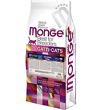 Сухой корм для котят Monge Cat Bwild Low Grain Kitten мясо гуся, 10 кг