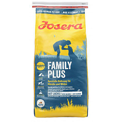 Сухой корм Josera Family Plus для щенков, беременных и кормящих самок, 15 кг