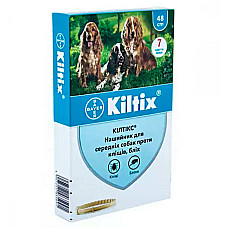 Ошейник Bayer Kiltix Килтикс против клещей и блох для собак средних пород, 48 см