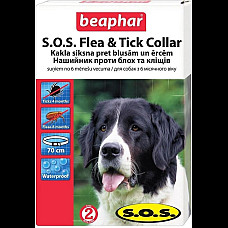 Нашийник Beaphar SOS Flea and Tick Collar Біфар від бліх та кліщів, 70 см