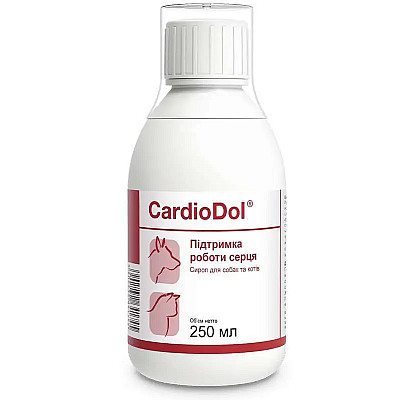 Сироп Dolfos CardioDol КардиоДол кардиопротектор для собак и котов, 250 мл 