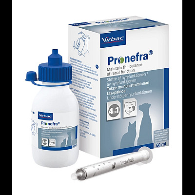 Суспензия Virbac Pronefra Пронефра для лечения хронических заболеваний почек у кошек и собак, 60 мл