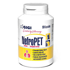 Капсулы Gigi NefroPet НефроПет для лечения почечной недостаточности у кошек и собак, 90 капс