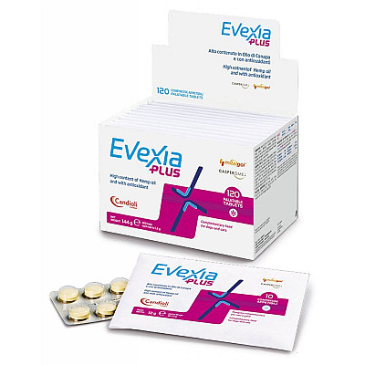 Добавка Candioli Evexia Plus Евексія Плюс знеболююча для собак та котів, блістер, 10 таб