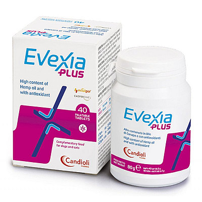 Добавка Candioli Evexia Plus Евексія Плюс знеболююча для собак та котів, 40 таб