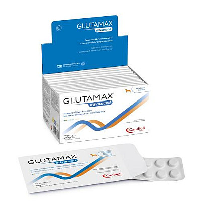Таблетки Candioli GlutaMax Advanced ГлютаМакс Эдвансд для поддержания функций печени у собак, 10 таб