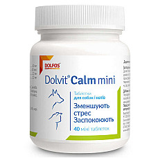 Таблетки Dolfos Dolvit Calm mini Долвит Калм мини успокаивающие для собак и кошек, 40 таб