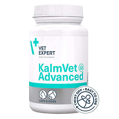 Капсулы VetExpert KalmVet Advanced КалмВет Эдвансд для уменьшения стресса у кошек и собак, 60 капс