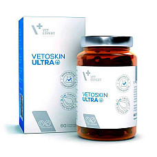 Капсулы VetExpert VetoSkin Ultra ВетоСкин Ультра для комплексной поддержки и регенерации кожи и шерсти у кошек и собак, 60 капс