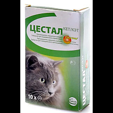 Таблетки Ceva Cestal Cat Цестал Кет від глистів для котів, 8 таб