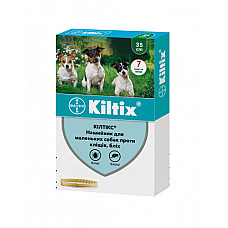 Ошейник Bayer Kiltix Килтикс против клещей и блох для собак мелких пород, 35 см
