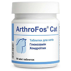 Таблетки Dolfos Arthrofos Cat АртроФос Кет для суставов кошек с глюкозамином и хондроитином, 90 таб