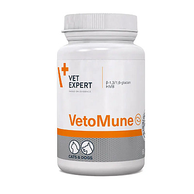Капсулы VetExpert VetoMune ВетоМун для поддержания иммунитета у кошек и собак, 60 капс