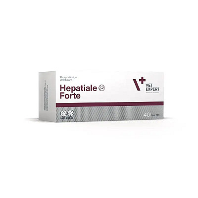 Таблетки VetExpert Hepatiale Forte Гепатиале Форте для защиты и поддержки печени у собак и кошек, 40 таб