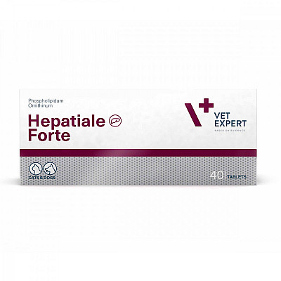Таблетки VetExpert Hepatiale Forte Гепатиале Форте для защиты и поддержки печени у собак и кошек, 40 таб