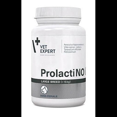 Таблетки VetExpert ProlactiNO Large Breed ПролактіНо Лардж Брід для контролю помилкової вагітності у самок собак великих порід, 40 таб