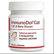 Таблетки Dolfos ImmunoDol Cat ИммуноДол Кэт для стимулирования иммунитета кошек, 60 таб