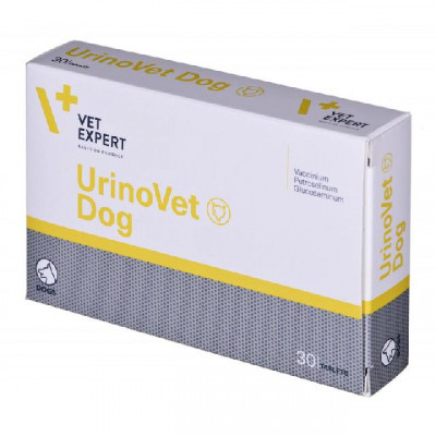 Таблетки VetExpert UrinoVet Dog УриноВет Дог 400 мг для поддержания и восстановления функций мочевой системы собак, 30 таб