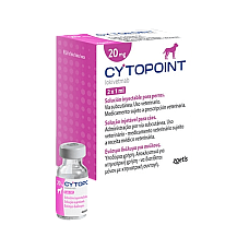 Раствор для инъекций Zoetis Cytopoint Цитопоинт 20 мг при аллергическом/атопическом дерматите у собак, 2 флакона