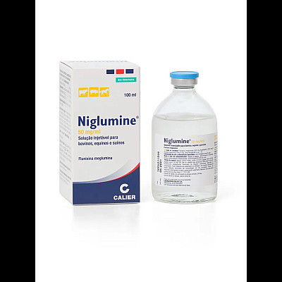 Раствор для инъекций Calier Niglumine Ниглумин противовоспалительный, анальгезирующий, жаропонижающий препарат для КРС, лошадей, свиней, 100 мл