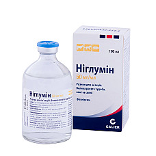 Раствор для инъекций Calier Niglumine Ниглумин противовоспалительный, анальгезирующий, жаропонижающий препарат для КРС, лошадей, свиней, 100 мл