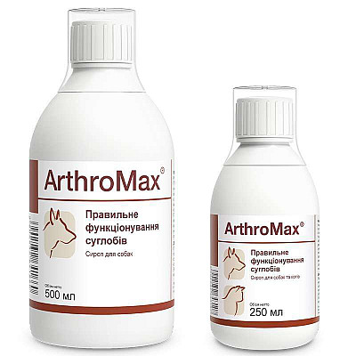 Сироп Dolfos ArthroMax АртроМакс для суставов с глюкозамином и хондроитином для собак и кошек, 500 мл