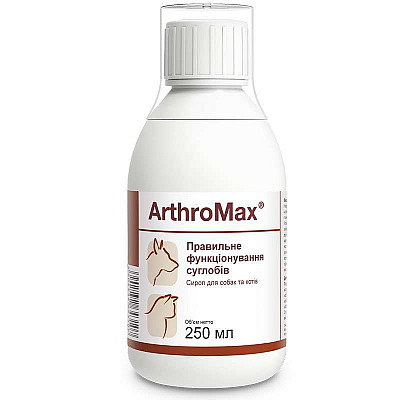 Сироп Dolfos ArthroMax АртроМакс для суставов с глюкозамином и хондроитином для собак и кошек, 250 мл