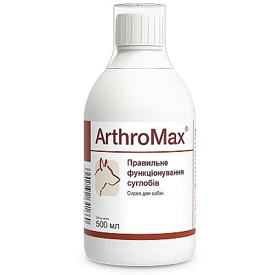 Сироп Dolfos ArthroMax АртроМакс для суставов с глюкозамином и хондроитином для собак и кошек, 500 мл