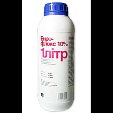 Розчин оральний Invesa Enroflox Енрофлокс 10% антибактеріальний, 1 л